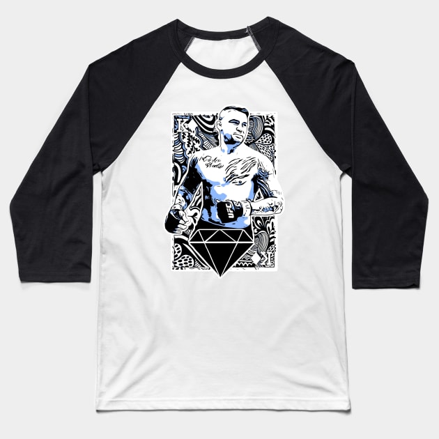 Dustin Poirier King of Diamonds Baseball T-Shirt by SavageRootsMMA